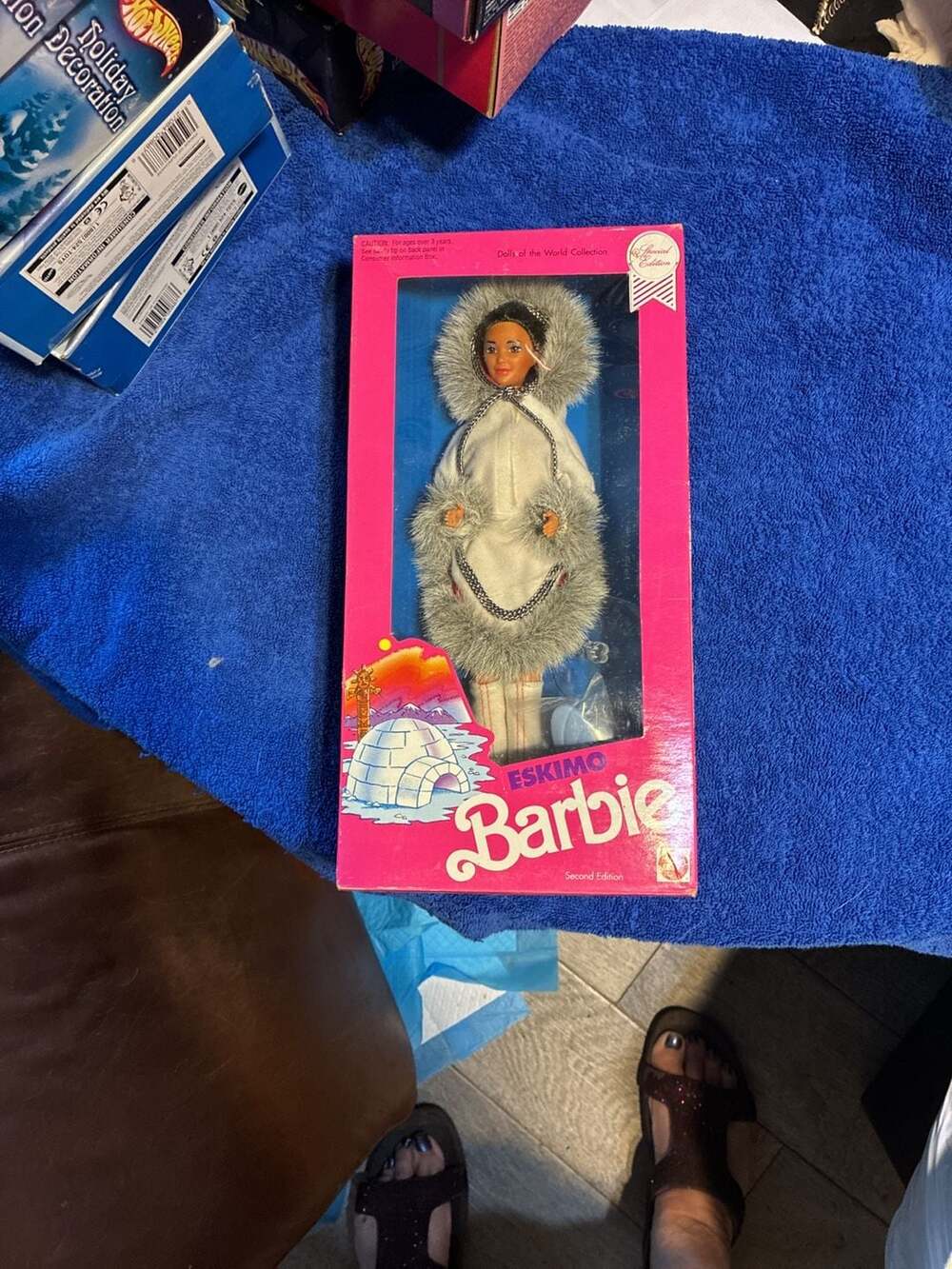 1990 Mattel Dolls of the World Eskimo Barbie Doll Second Edition #9844